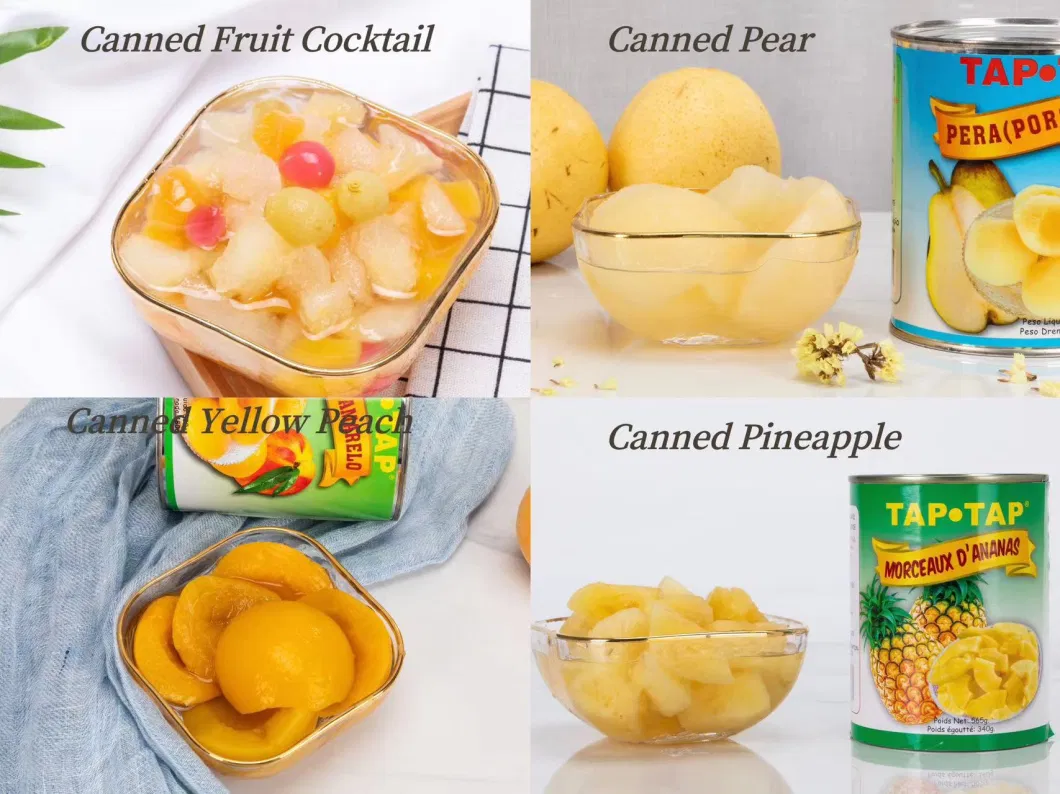 Hot Sale Fresh Fruit Canned Snow Pear Halves with OEM 800g*12/CTN