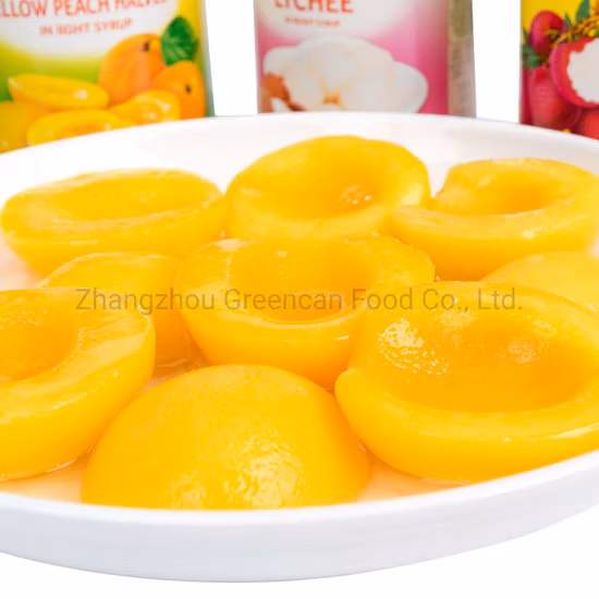 Консервы Желтые персики половинки в легком сиропе 820г